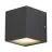 SLV Sitra Kubus Wandlamp Aluminium Grijs | Buitenverlichting - IP44 - Geschikt voor 2x GX53 